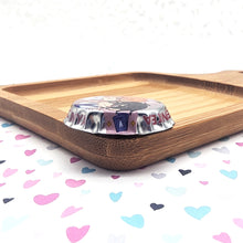 Load image into Gallery viewer, Peach Green Tea | Sasaki to Miyano | Bottle Cap Pin-back Button
