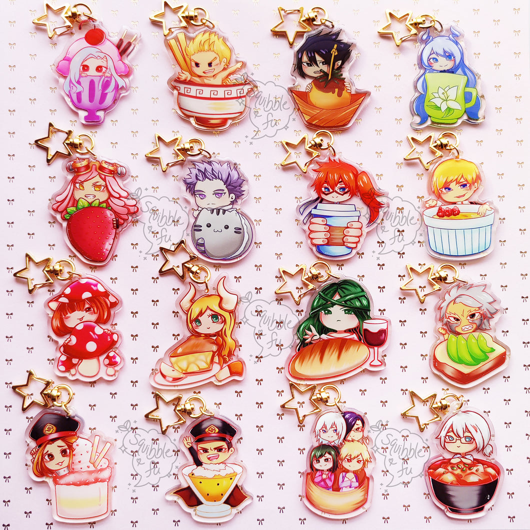 ***RETIRING last chance!*** BnHA Cafe | Other Students & Civilians Acrylic Charms