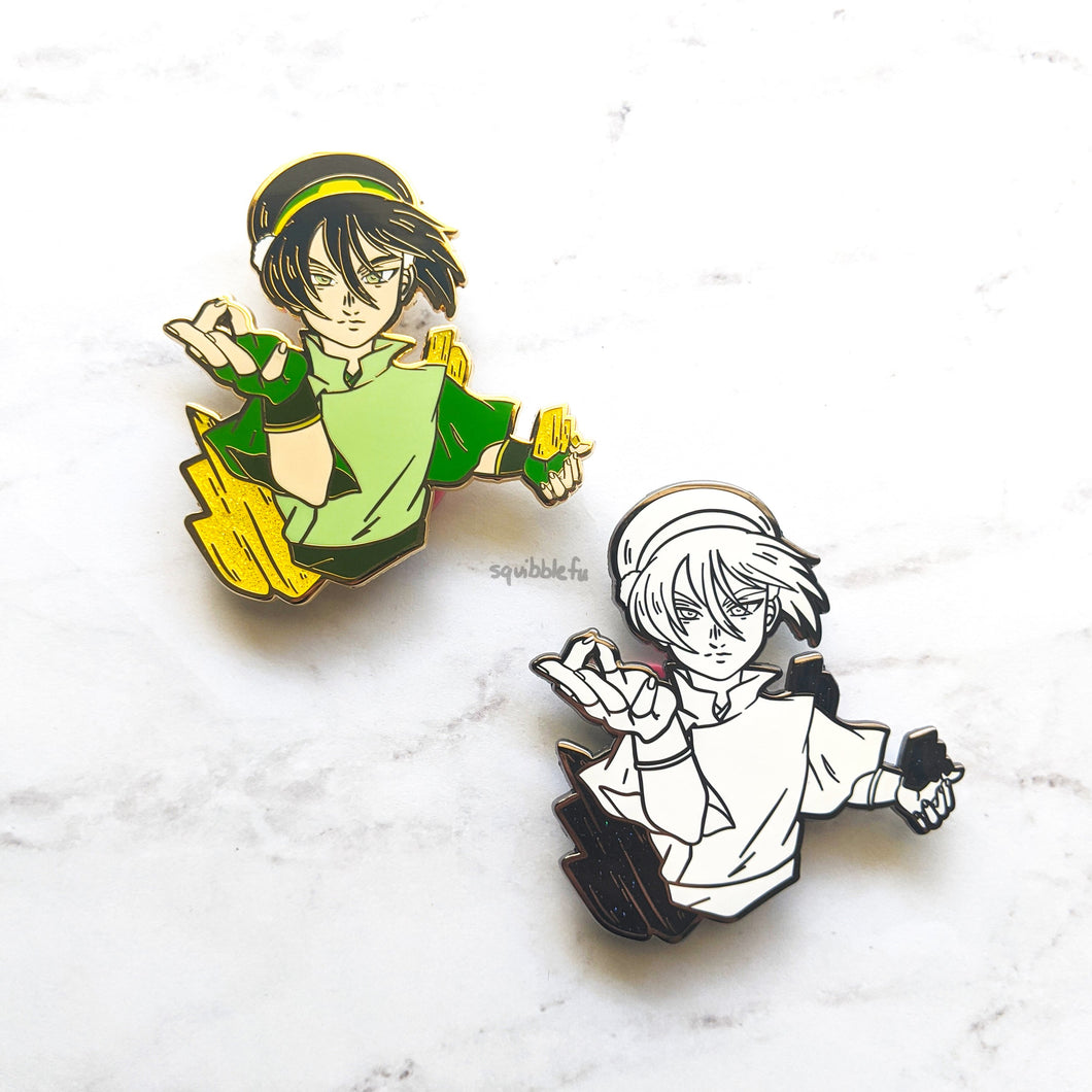 ***RETIRING last chance!*** Toph | ATLA in Action | Hard Enamel Pin