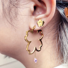Load image into Gallery viewer, Sakura Hoop Earrings | SakurAccessories
