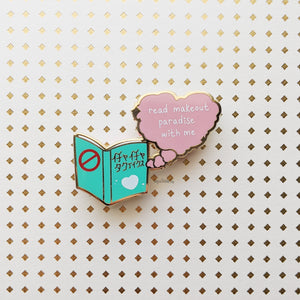 ***RETIRING last chance!*** Read Makeout Paradise With Me | Hard Enamel Pin