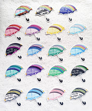 Load image into Gallery viewer, ***RETIRING last chance!*** Rainbow Days Umbrella | Vinyl Stickers | Pride
