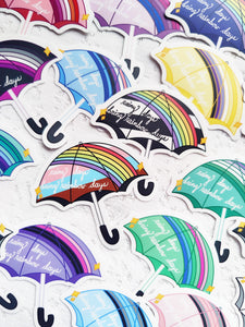 ***RETIRING last chance!*** Rainbow Days Umbrella | Vinyl Stickers | Pride