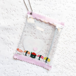 ***RETIRING last chance!*** Sushi Snack Bag | Clear PVC | Coin Purse