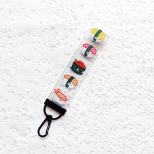 Load image into Gallery viewer, ***RETIRING last chance!*** Sushi Wrist Strap | Clear PVC | Lanyard
