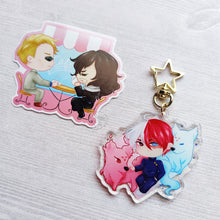 Load image into Gallery viewer, Quirks N Curses | Todoroki Shadow Dogs | Acrylic Charms
